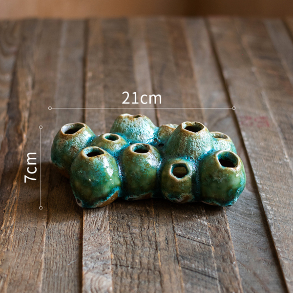 Keramikvase im mediterranen Stil