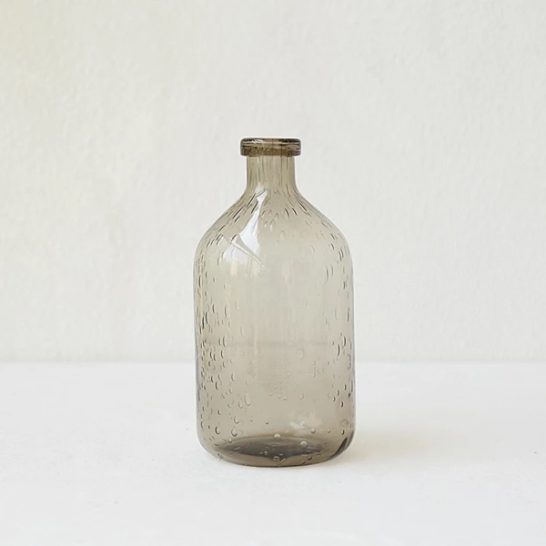 Moderne Glasvase mit Blasenornament