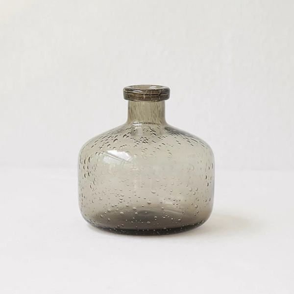 Moderne Glasvase mit Blasenornament